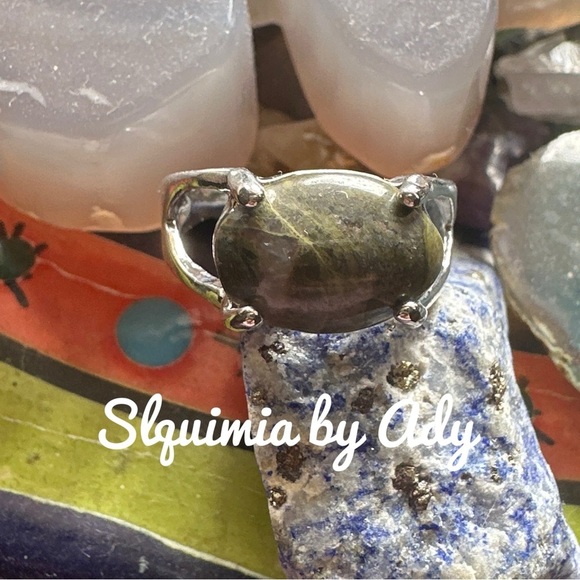 Alquimia by Ady Silver and Green Ring - Picture 1 of 7